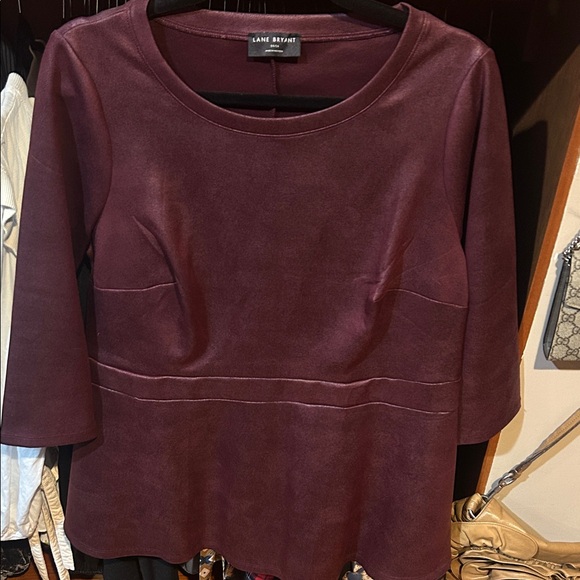 Lane Bryant Tops - Lane Bryant Rich Purple Blouse